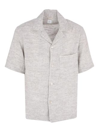 Eleventy short-sleeve collared shirt - Grey
