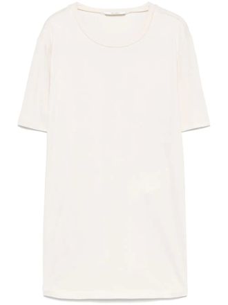 Max Mara Carena T-shirt - women - Silk - L - Neutrals