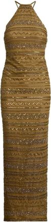 Ralph Lauren Halter Maxi-jurk - Dames - Jurken - Geel - Maat: XS Poliester