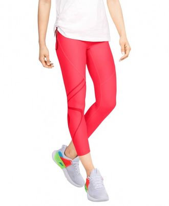 Under Armour Heatgear Compression Crop Leggings In Beta Red