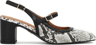 Kazar Leren Slingback Pumps - Dames - Pumps - Zwart - 35 EU - Leer - Schoenen