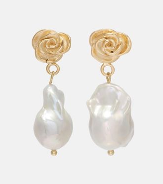 Magda Butrym Baroque pearl gold-plated drop earrings