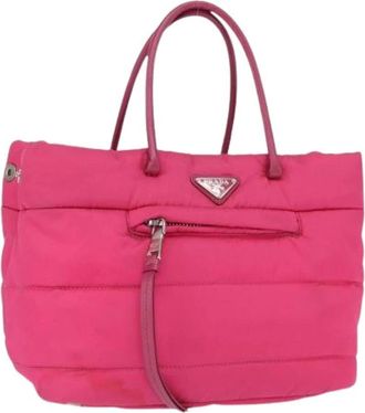Prada Pre-owned Tote Bags, female, Pink, Size: ONE SIZE Pre-owned Vintage Tote Bag