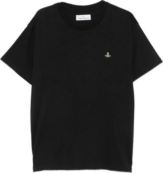 Vivienne Westwood Orb Logo T-Shirt - Heren - T-shirts - Zwart - S - Katoen - Tops