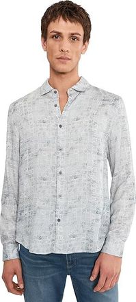 John Varvatos Luca Shirt Mens Clothing Grey Sky : 2XL, Modal