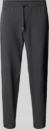 HUGO BOSS Relaxed Fit Stoffhose mit elastischem Bund Modell T_Flex in Dunkelgrau, Gr&ouml;&szlig;e 98