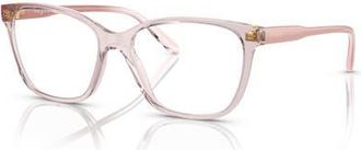 Vogue Eyewear 51mm Rectangle optical glasses in Pink at Nordstrom