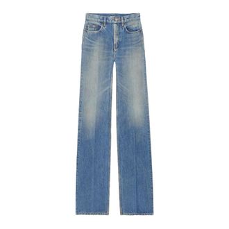 Saint Laurent Yves Flared Jeans - female - Saint Laurent - Wide Jeans - Blue - W25 - Jeans