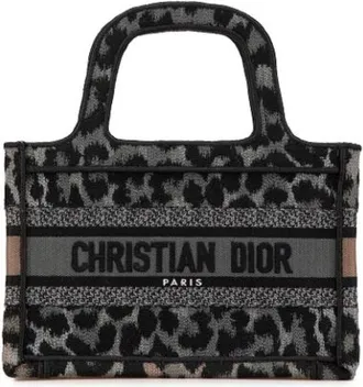 Dior Pre-owned Tote Bags, female, Gray, Size: ONE SIZE Pre-owned Book Tote