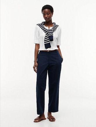 Tommy Hilfiger Pantal&oacute;n chino recto de corte slim con efecto lavado