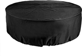 OEM Funda Redonda Plateada Para Muebles De Exterior, A Prueba De Polvo, Funda Protectora Para Mesa De Jard&iacute;n O Patio