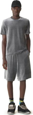 Lanvin Velvet Bermuda Shorts in Dark Grey at Nordstrom, Size Xx-Large Eu
