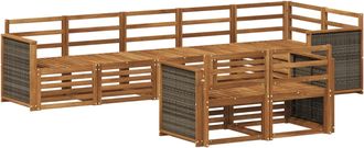 vidaXL Conjunto De Sof&aacute;s De Exterior 7 Uds. Vidaxl