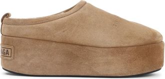 Balenciaga Alaska Platform Slide Sandalen - Dames - Slip ons - Bruin - 40 EU - Schoenen
