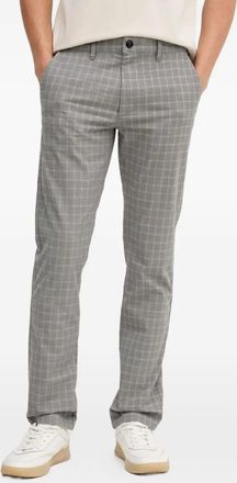BOSS checked-pattern trousers - Grey