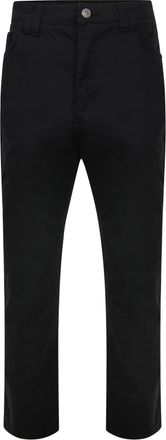 KAM Mens Straight Leg Chino Trousers Casual Cotton Pants with Belt Loops and Button Closure Ideal for Office, Travel, or Everyday Wear, Black Colour, Size