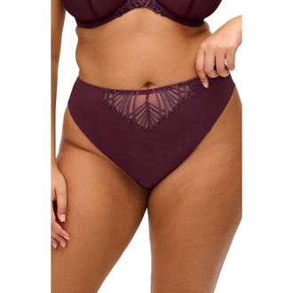 Elomi Reja Brazilian Briefs in Fig at Nordstrom, Size Xxx-Large