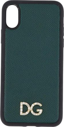 Dolce & Gabbana Funda de tel&eacute;fono de cuero verde - Accessories - Mujer - Verde - ONE SIZE