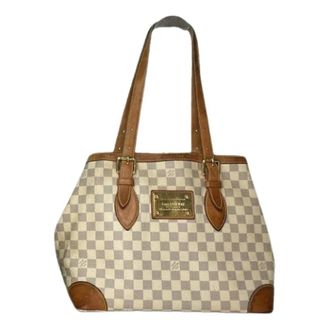 Louis Vuitton Pre-owned Tote Bags, female, White, Size: ONE SIZE Pre-owned Vintage Leather Tote Bag