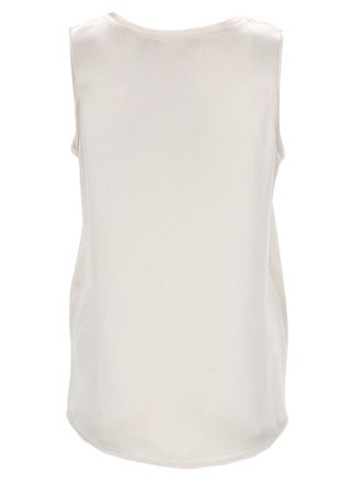 Max Mara Acetate-Viscose Blend Tank Top - White