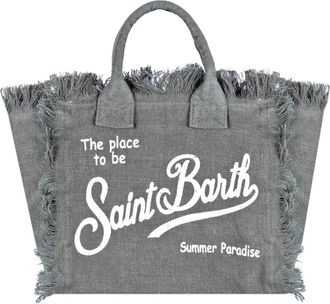 MC2 Saint Barth Borsa Colette - Dames - Shoppers - Groen - ONE Size - Linnen - Tassen