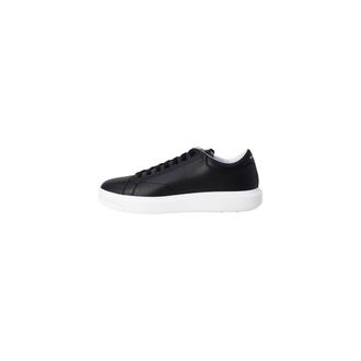 A|X Armani Exchange Leather Low-Top Sneakers - Black