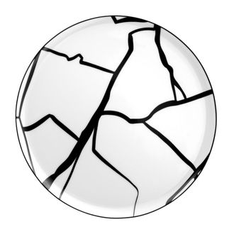 Medard De Noblat 6 platos de postre porcelana negro
