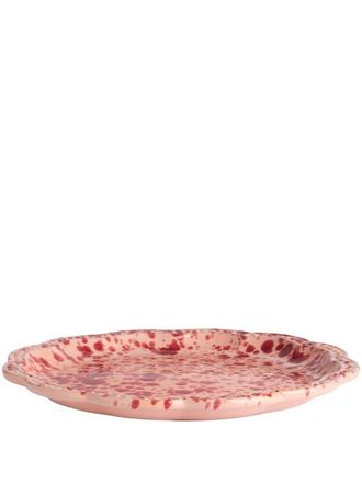 Cabana Speckled ceramic dinner plate (27cm) - unisex - ceramic - One Size - Pink