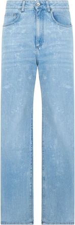 Paco Rabanne Straight Jeans van katoen - Dames - Regular Fit Jeans - Blauw - W27 - Katoen - Jeans