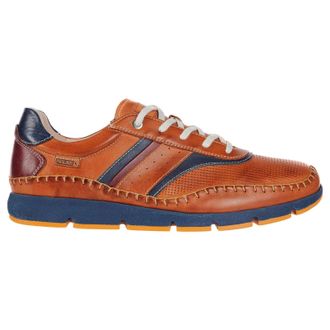 Pikolinos Fuencarral M4U Leather Mens Low Top Trainers - Brandy - Size:UK 10.5-11