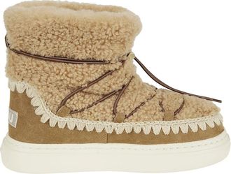 Mou Schoenen, Dames, Bruin, 40 EU, Suède, Eskimo Sneaker