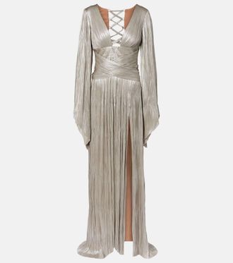 Maria Lucia Hohan Alana pleated silk tulle gown