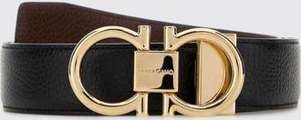 Ferragamo Cintura Gancini in pelle a grana Ferragamo