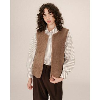 Grace & Mila Mouwloos sherpa vest SINATRA