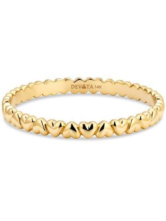 Devata Devata Heart Band Ring in 14K Gold at Nordstrom, Size 7
