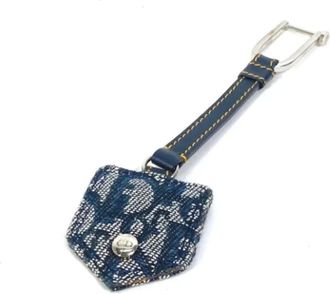 Dior Pre-owned Accessories, female, Blue, Size: ONE SIZE Pre-owned Vintage Keyring