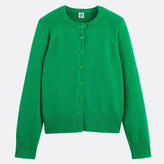 La Redoute Collections Kort vest, ronde hals, wol- en katoenmix, knoopsluiting