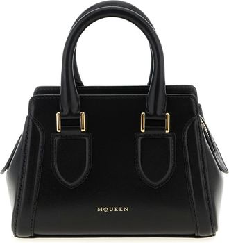 Alexander McQueen Tassen, Dames, Zwart, ONE Size, Leer, Mini Birdee Bag