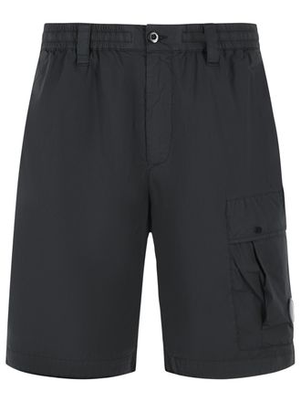 C.P. Company CP Company zwarte katoenen en nylon shorts