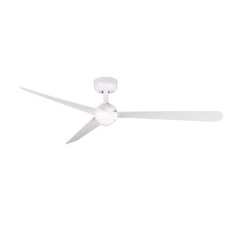 Faro Barcelona Ventilador sin luz abs blanco mate 125x125x24.8 cm