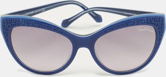 Roberto Cavalli Blue/grey Gradient 982S Tegmen Cat Eye Sunglasses