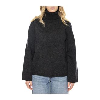 Elvine Turtleneck Trui - Dames - Coltruien - Zwart - XS - Linnen - Truien & Vesten