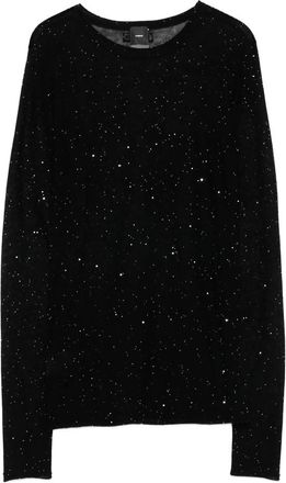 Pinko Glitter-embellished Long-sleeve Top