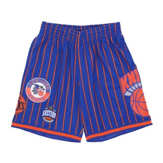 Mitchell & Ness Sportswear, male, Blue, Size: XL NBA Hometown Mesh Basketball Shorts