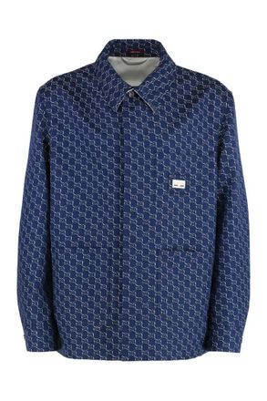 Gucci Blue Regular Logo Shirt