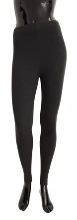 Dolce & Gabbana Womens Gray Cashmere Tights Stocking Socks Clothing