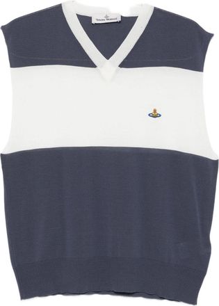 Vivienne Westwood Sleeveless V-Neck Knit Top