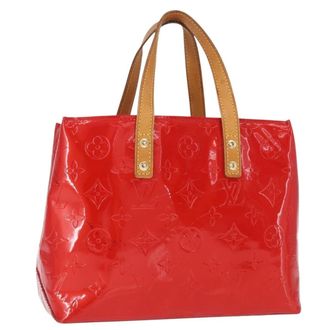Louis Vuitton Reade Handbag Monogram Vernis Red Patent_Leather Handbag (Pre-Owned)