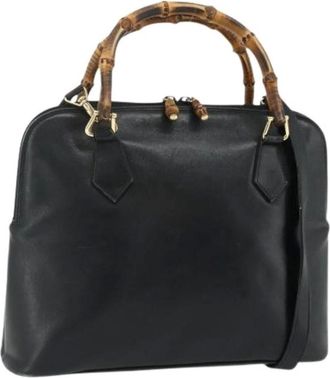Gucci Pre-owned Handbags, female, Black, Size: ONE SIZE Pre-owned Vintage Hand Bag