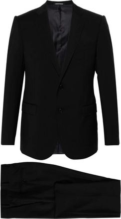 Emporio Armani Single Breasted Suits, male, Black, Size: 3XL Single-Breasted Suit